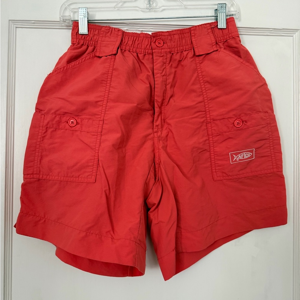 AFTCO faded red original fishing shorts men’s 30